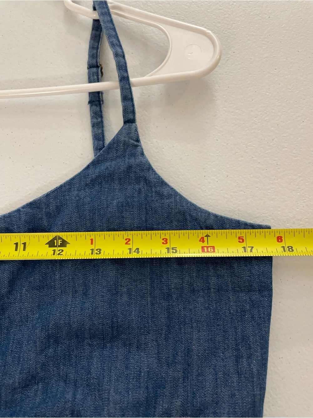 Wrangler Retro Denim/Chambray Tiered Spaghetti-Strap Prairie Dress - Picture 7 of 12
